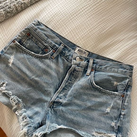 Agolde Parker Vintage Cutoff Shorts - Picture 3 of 5